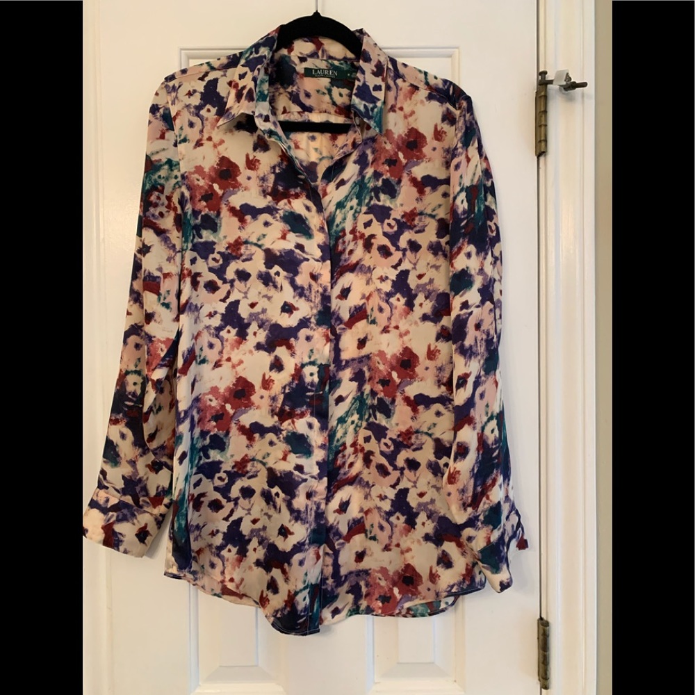 LAUREN, Ralph Lauren, Collared, Button Down Tunic
Sz M
Excellent Condition